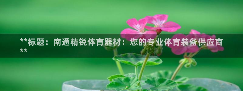 耀世娱乐注册：**标题：南通精锐体育器材：您的专业体