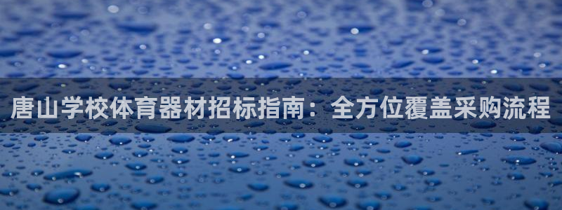 耀世平台登录地址在哪：唐山学校体育器材招标指南：全方